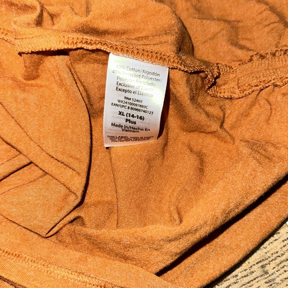 Wonder Nation, Girls XL (14-16) Plus, Burnt Orange Tank Top - Picture 5 of 5
